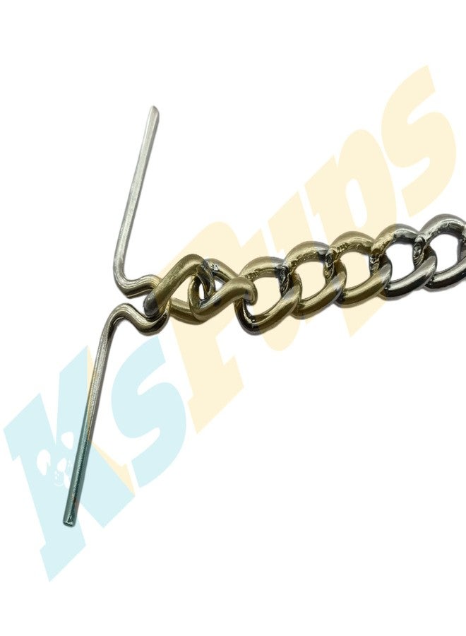 KsPups Heavy Weight I Stainless Steel Long Chain I for Heavy Dog Breeds Animals Silver I (L - 60 inch) Chain No-4 Weigth 950 Grams - Image 4